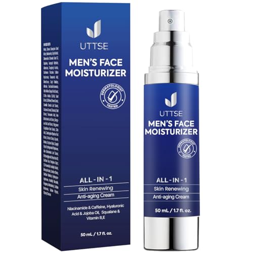 6-in-1 Face Cream for Men: Anti Aging & Wrinkle Cream for Men with Collagen, Hyaluronic Acid, Vitamins E & B, Shea Butter - Dark Spots Remover & Eye Beauty & Personal Care Uttse