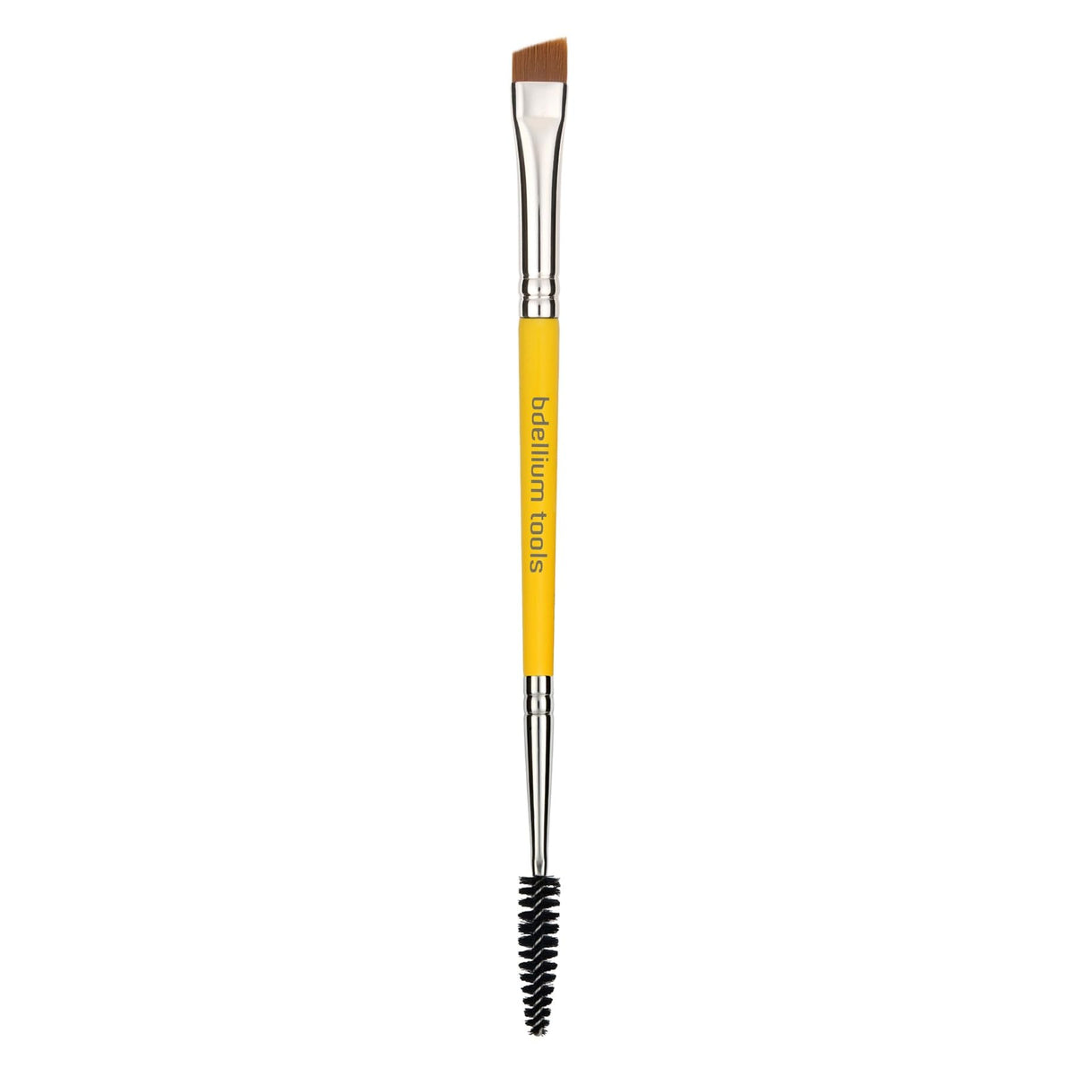 Bdellium Tools Professional Makeup Brush - Studio Series 736 Double-ended Angled Definer/Spoolie - With All-Vegan Synthetic Fibers, For Polished