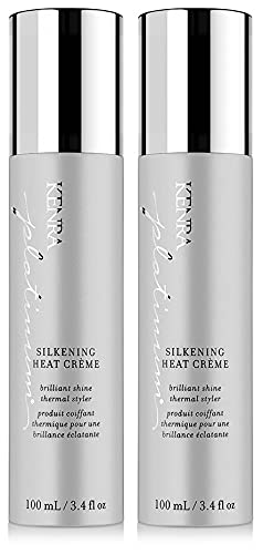 Kenra Professional Platinum Silkening Heat Crème | Brilliant Shine Thermal Styler | All Hair Types | 3.4 fl. Oz (2-Pack) Beauty & Personal Care Kenra