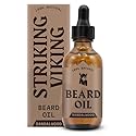 Striking Viking Sandalwood Beard Oil for Men - 2 Fl Oz, Sandalwood Scent - Natural Hydrating & Softening Beard Care with Argan, Jojoba, Almond & Tea Beauty & Personal Care Striking Viking