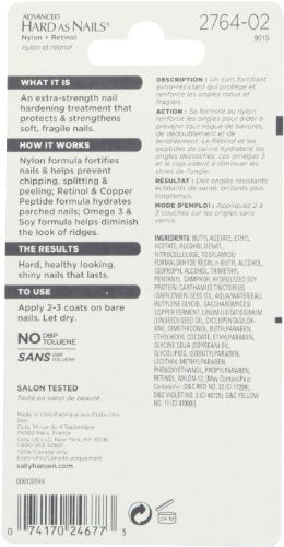 Sally Hansen Advanced Hard As Nails Nail Enamel With Nylon - Natural - 0.45 oz Beauty & Personal Care Sally Hansen
