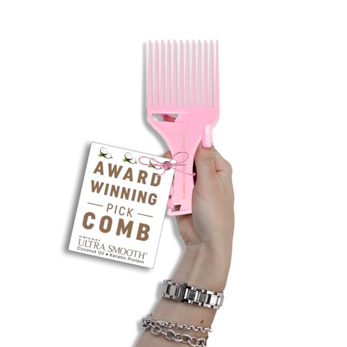Cricket Ultra Smooth Coconut Hair Pick Comb - Infused with Coconut Oil & Keratin for Frizz-Free Shine, Volume Boost, and Gentle Detangling - Ideal Beauty and Personal Care Cricket Default Title