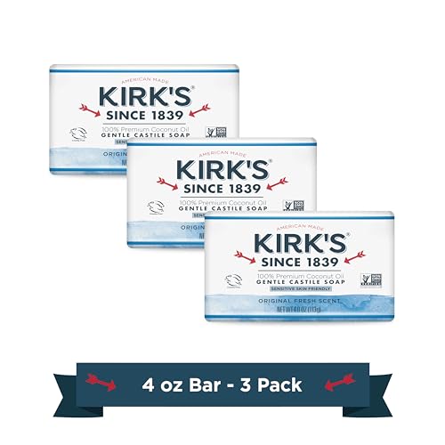 Kirk's Original Coco Castile Soap, Pack of 3 Beauty & Personal Care Kirk's
