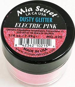 Mia Secret Dusty Glitter Collection - .25 oz (Electric Pink) Beauty & Personal Care Mia Secret