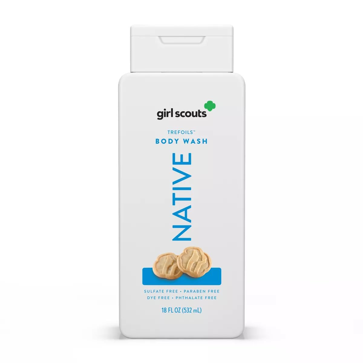 Native - Limited Edition Girl Scouts Cookies, Trefoils Body Wash 18 Fl Oz Beauty & Personal Care Native