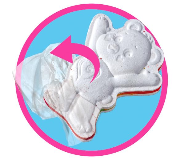 Simba Glibbi Care Bears Bearbomb Lucky Bear Bath Bombs Magic Colour Effect Bath Toy 110 Grams Ages 3+ Beauty and Personal Care Simba