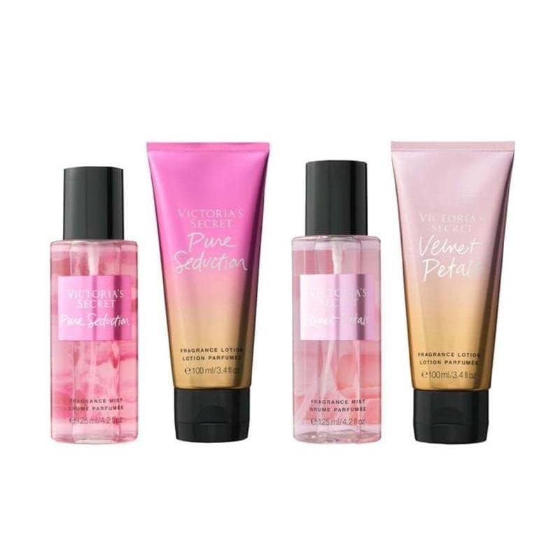 Victoria's Secret Pure Seduction & Velvet Petals Mist & Lotion Gift Set for Women Beauty & Personal Care Victoria's Secret