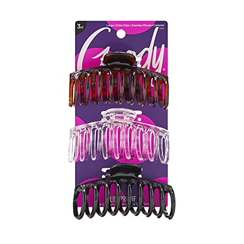 Goody Classics Claw Hair Clip, Medspiral, 3 Count (Pack of 3),(Colors may vary) Beauty & Personal Care GOODY