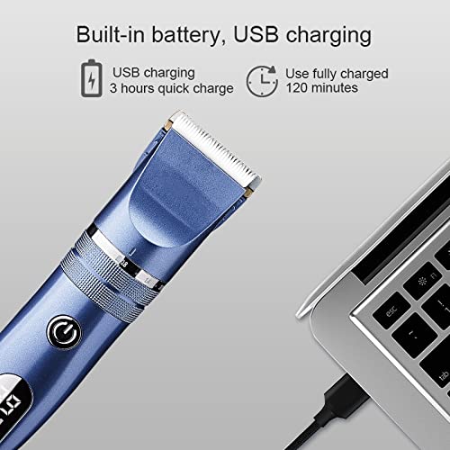 GLESVOWIO Hair Clippers Professional Cordless USB Electric Clipper for Men Beard Trimmer Powerful Machine Rechargeable Beauty and Personal Care GLESVOWIO