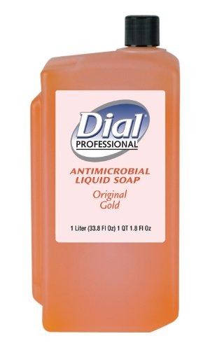 Dial Professional Gold Antibacterial Liquid Hand Soap, 1L Dispenser Refill Bottle (Pack of 8) Beauty & Personal Care Dial