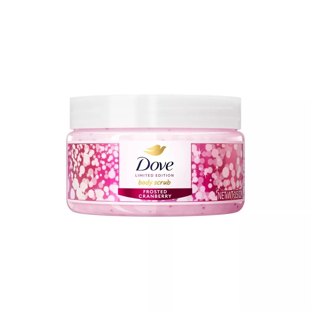Dove Frosted Cranberry Body Scrub, Exfoliating Body Polish, PETA Approved Vegan Body Exfoliator, Moisturizing Skin Care Scrub, 3.5 oz Beauty & Personal Care Dove