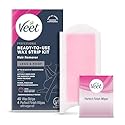 VEET Sugar Wax Strips For Women's Body Hair Removal, Bikini Hair Removal Kit, Pubic, Dermatologically Tested For Body & Intimate Areas, 40ct Wax Beauty & Personal Care Veet