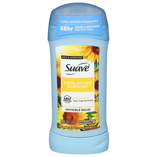 Suave, Antiperspirant Deodorant, Everlasting Sunshine, Invisible Solid, 2.6 Ounce Beauty and Personal Care Suave