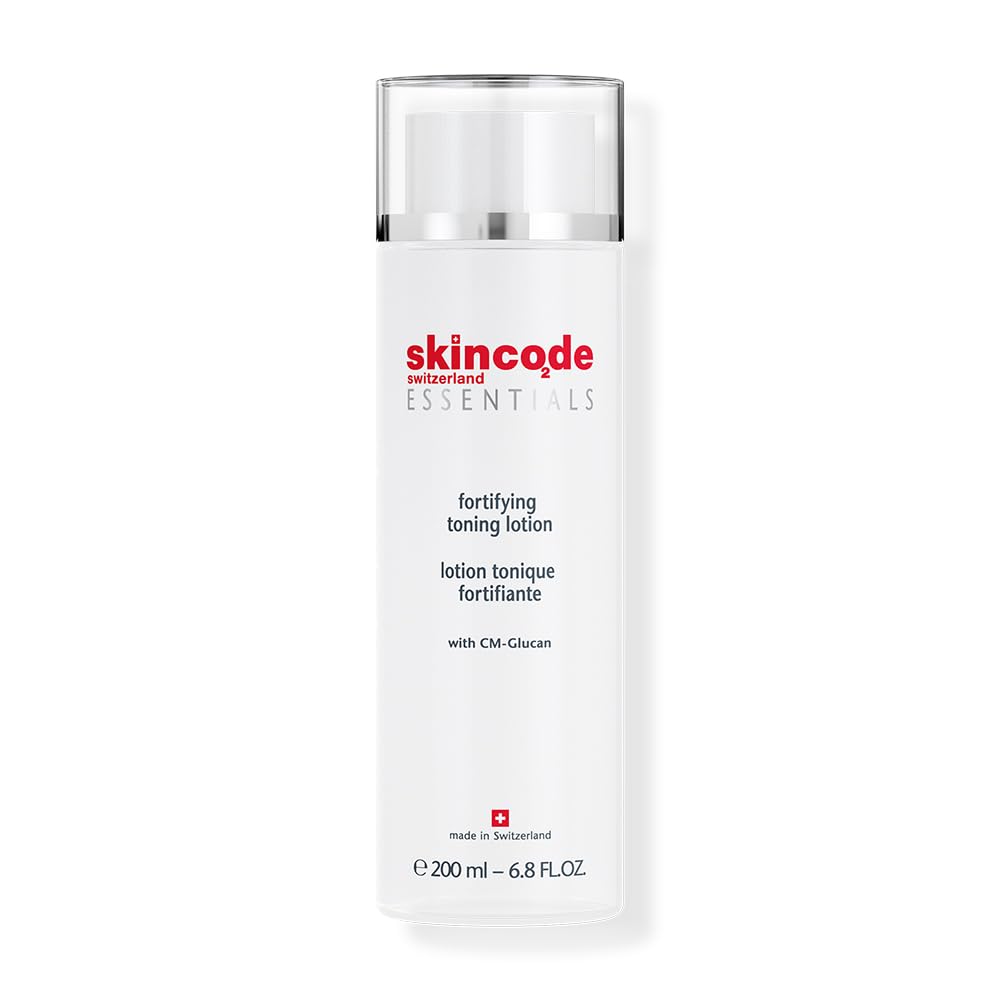 Skincode Fortifying Toning Lotion | Skin Care Toner for Face & Body | CM-Glucan, Hyaluronic Acid & Lactic Acid | Face Lotion for Women & Sensitive