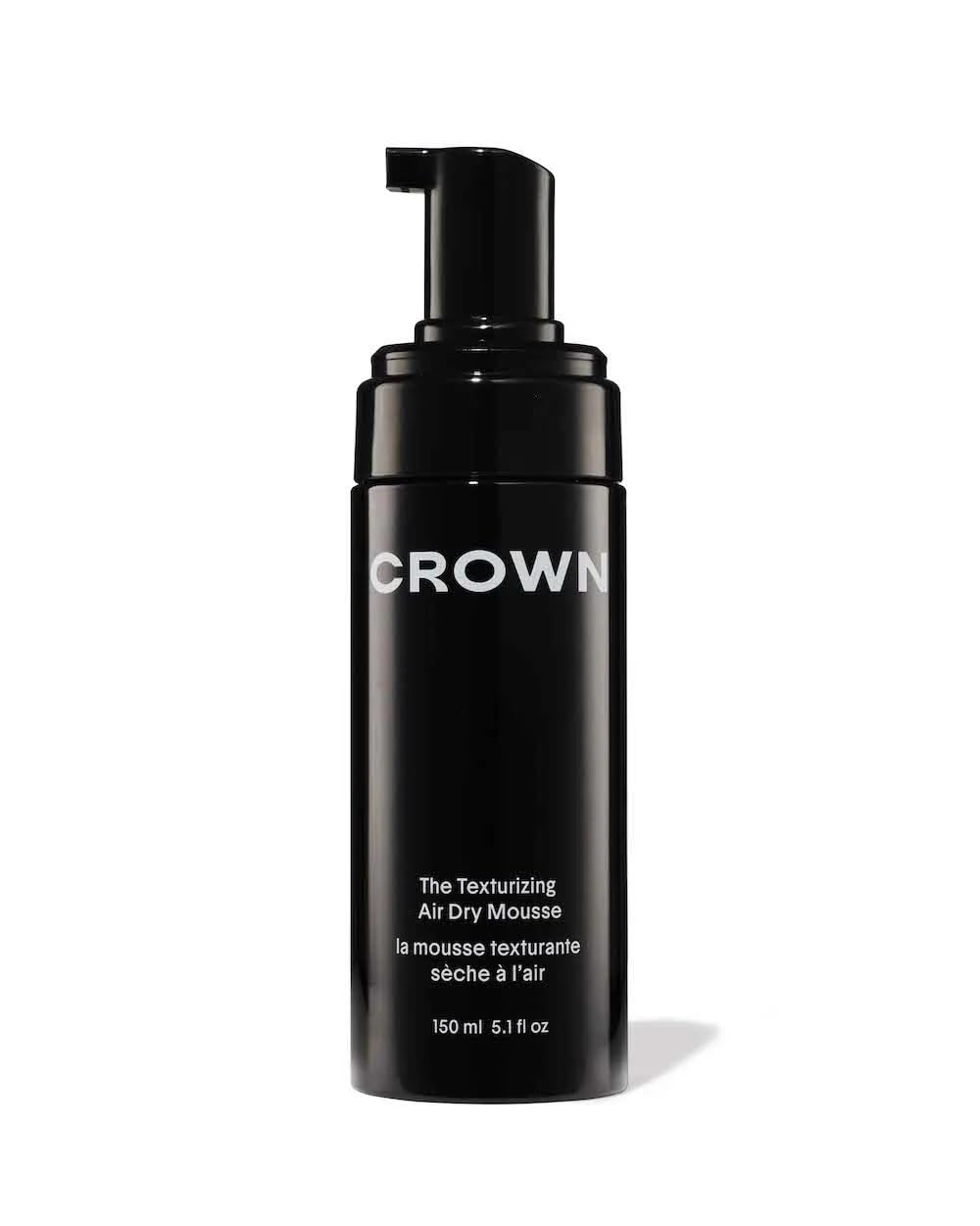 CROWN AFFAIR The Texturizing Air Dry Hair Mousse, 5.1 Fl Oz (Pack of 1), Black Beauty & Personal Care CROWN AFFAIR