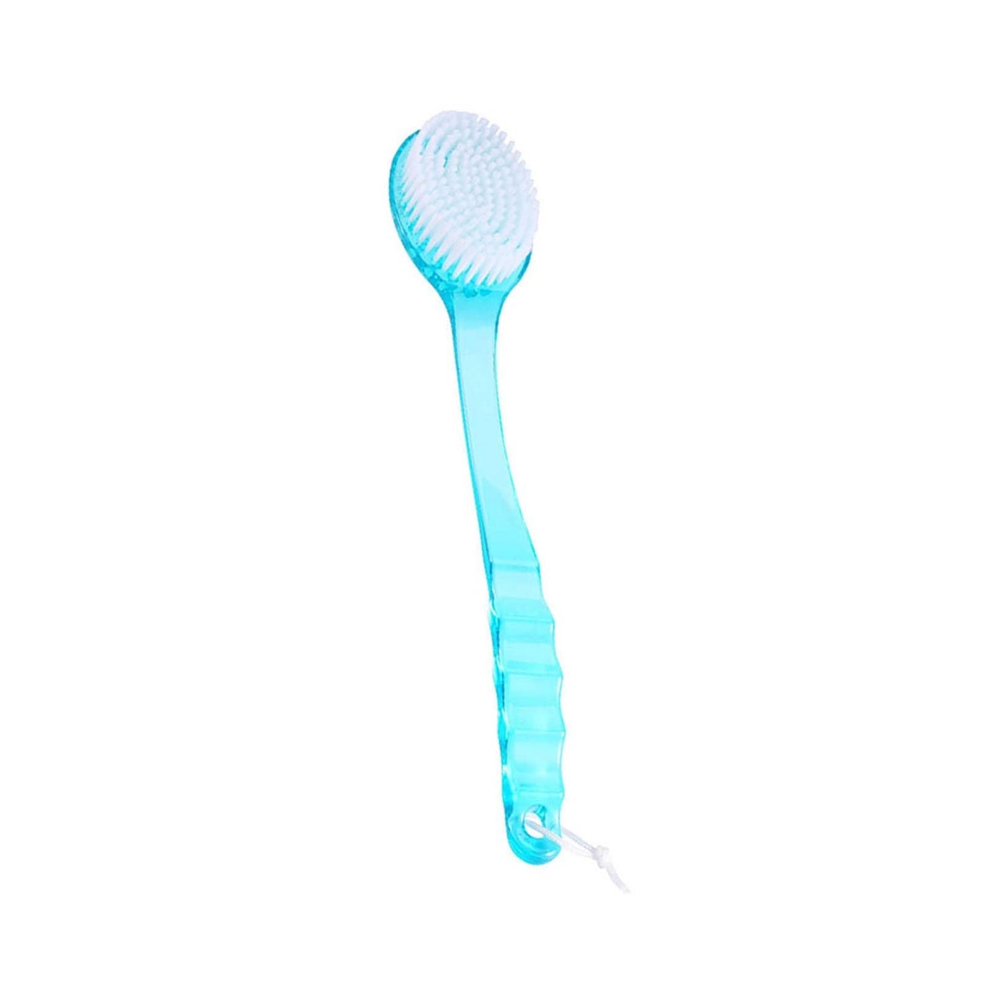 Long Handle Bath Brush, Soft Exfoliating Back Scrubber with Hanging Rope for Shower Bath Plastic Blue 14.17 Inch 1 Pack Beauty and Personal Care Garosa