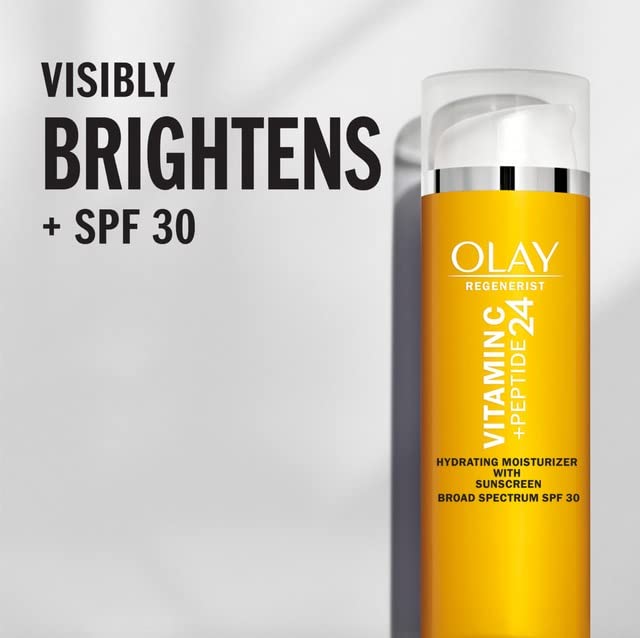 Olay Super Cream with Sunscreen SPF 30, Trial Size, Lightweight Face Moisturizer with Sun Protection, 5-in-1 Skin Care Benefits - Hydrating Beauty & Personal Care Olay