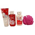 Japanese Cherry Blossom Set - Shower Gel, Lotion, Body Cream with Loofah Beauty & Personal Care Bath & Body Works