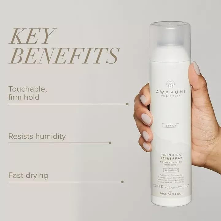 Awapuhi Wild Ginger by Paul Mitchell Finishing Spray, Firm Hold, Natural Finish Hairspray, For All Hair Types, 9.1 oz Beauty & Personal Care Awapuhi Wild Ginger