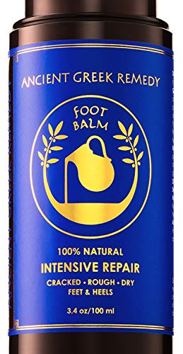 Dry Cracked Heels Repair | Organic Foot Cream for Dry Feet & Callus with Jojoba, Lavender, Almond, Olive & Vitamin E Oil | Natural Foot Balm Beauty & Personal Care Ancient Greek Remedy