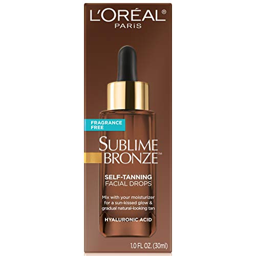 L'Oreal Paris Sublime Bronze Self Tanning Facial Drops with Hyaluronic Acid, Gradual Tan, Fragrance-Free, 1 fl. Oz Beauty & Personal Care L'Oreal Paris