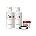 TJ SIGNATURE Fino Premium Touch Hair Care Set - Shampoo (550ml), Conditioner (550ml) & Mask (230g) - 4-Piece J-Beauty System for Dry Damaged Hair Beauty & Personal Care TJ SIGNATURE