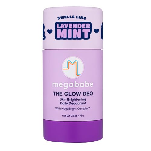 Megababe Daily Deodorant - The Glow Deo with 72 hour Odor Protection - Summer and Hot Weather Essential - Aluminum-Free, All Natural - MegaBright Beauty and Personal Care Megababe