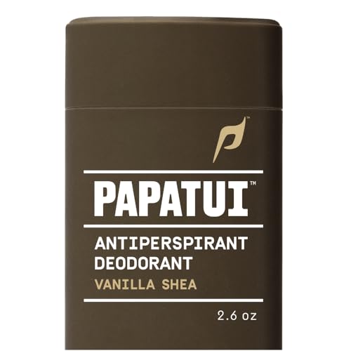PAPATUI by Dwayne Johnson Triple Action Antiperspirant for Men - Sweat Control, Odor Neutralizer & Skin Nourishing - Vanilla Shea - 2.6 oz Beauty and Personal Care PAPATUI