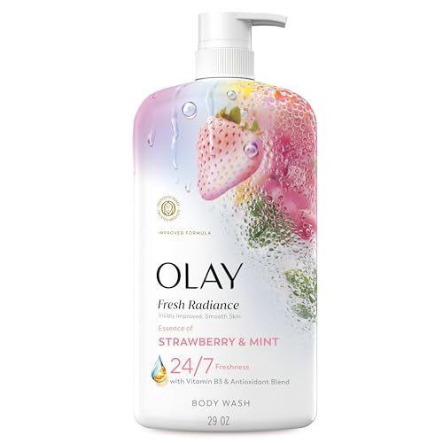 Olay Body Wash for Women, Fresh Radiance, 24/7 Skin-Loving Freshness, Visibly Radiant, Plant Based Cleansers, Vitamin B3 & Antioxidant Blend, For All Beauty & Personal Care Olay