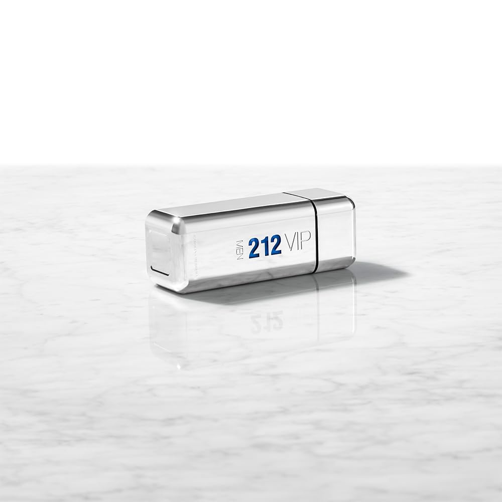 Carolina Herrera 212 Vip Men Fragrance For Men - Notes Of Caviar Lime, Ginger And Tonka Bean - Intimate And Magnetic Scent - Blend Of Fresh And Woody Beauty & Personal Care Carolina Herrera