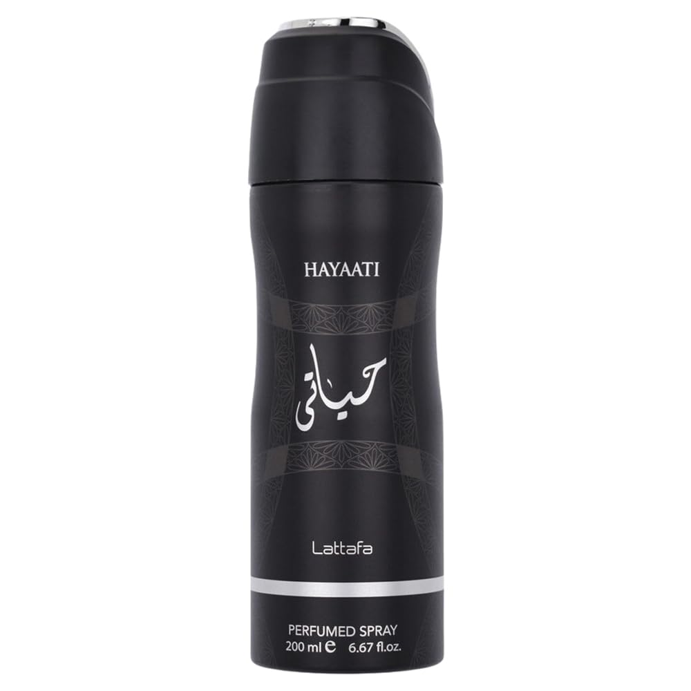 Lattafa Hayaati Perfumed Deodorant Spray for Unisex, 6.67 Ounce / 200 ml Beauty and Personal Care Lattafa