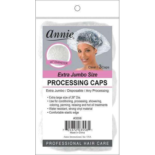 Annie Extra Jumbo Size Processing Cap 3Pc Beauty and Personal Care Annie