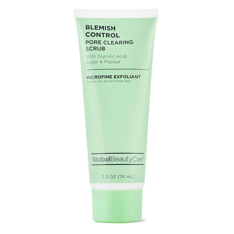 Global Beauty Care Blemish Control Skincare Kit - Clarifying Facial Cleanser, Exfoliating Scrub, Dark Spot Treatment & Soothing Moisturizer to Help Beauty & Personal Care Global Beauty Care