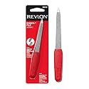 Revlon Emeryl File, Metal Nail Filer With Easy Grip Handle & Double-Sided Fingernail Buffer For Precise Manicure Shaping & Smoothing, 1 Count Beauty & Personal Care REVLON