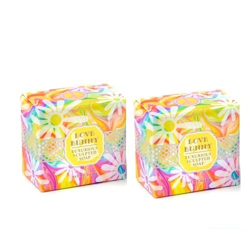 Greenwich Bay Trading Easter Gift Set- 2 Soap Bar Easter Bunny Set- Love Bunny White Decorative Soaps - Enriched with Shea Butter, Cocoa Butter, Sweet Beauty & Personal Care Greenwich Bay