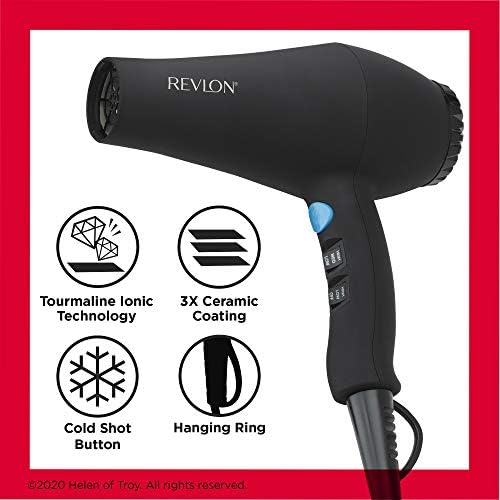 Revlon 1875W Smooth Brilliance AC Motor Hair Dryer | For Shiny, Smooth Hair Beauty & Personal Care Revlon