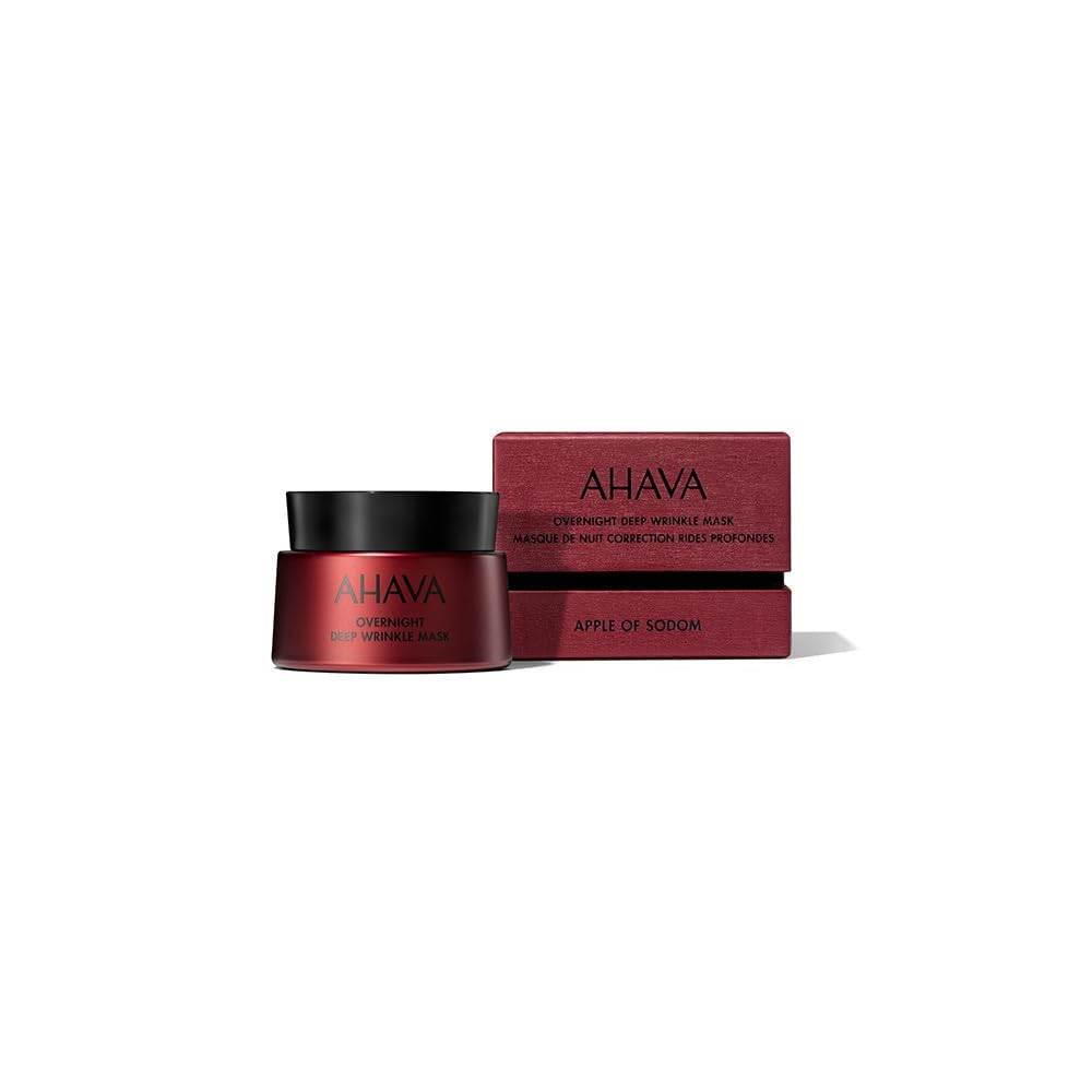 AHAVA Apple of Sodom Overnight Deep Wrinkle Anti-Aging Mask - Nourishing Gel-based Mask to Combat Deep Wrinkles, Restores Skin's Ability to Repair Beauty & Personal Care AHAVA