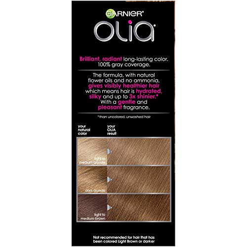 Garnier Hair Color Olia Oil Powered Permanent Hair Color, 7.0 Dark Blonde, (3 pack) (Packaging May Vary)