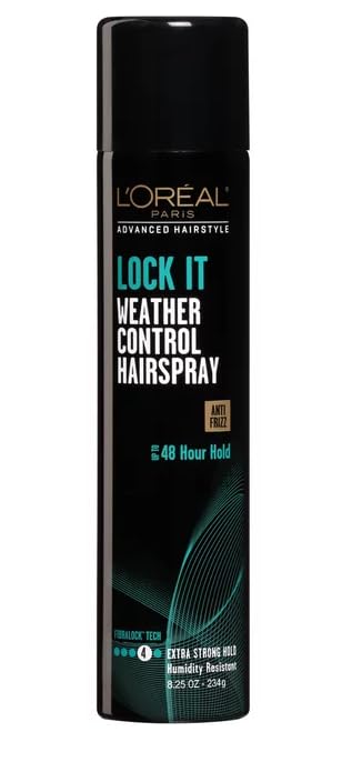 L'Oreal Advanced Hairstyle Lock It Weather Control Hair Spray Extra Strong Hold 8.25 oz (Pack of 2) Beauty & Personal Care L'Oreal Paris