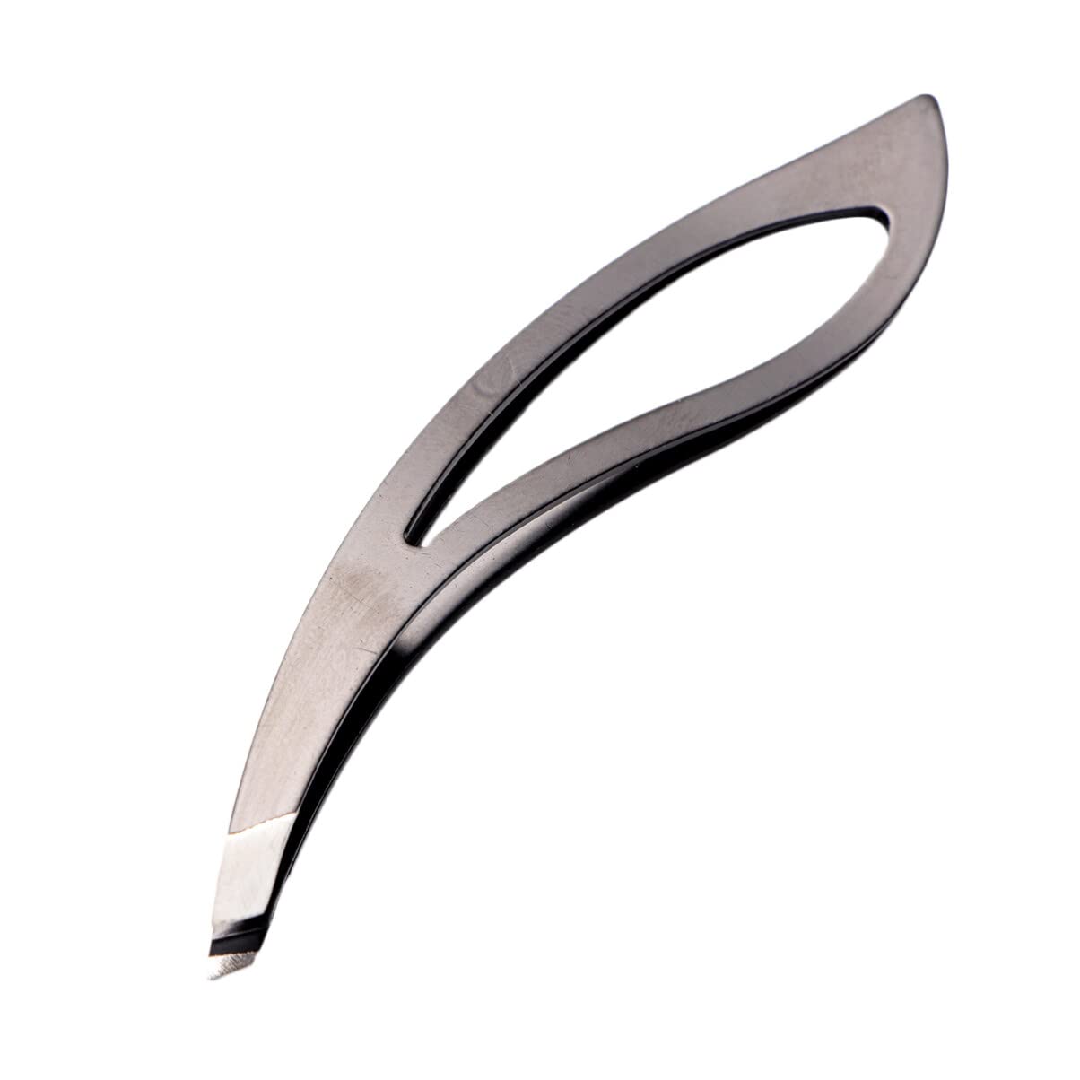 SHERCHPRY 2 Pack Stainless Steel Slant Tip Eyebrow Tweezers Eyebrow Clip Tool for Men and Women Precision Hair Removal for Brow Grooming and Facial Beauty and Personal Care SHERCHPRY
