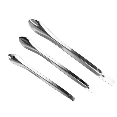 HEALLILY Stainless Steel Makeup Spatula for Face Creams and Lotions - Mini Ergonomic Cosmetic Applicator Tool for Skincare Portable and Easy to Use Beauty & Personal Care HEALLILY