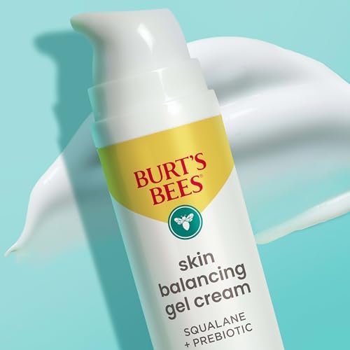 Burt's Bees Clear and Balanced Skin Balancing Gel Cream With Squalane and Prebiotic, Gel Moisturizer for Breakout-Prone Skin, 99 Percent Natural Beauty & Personal Care Burt's Bees