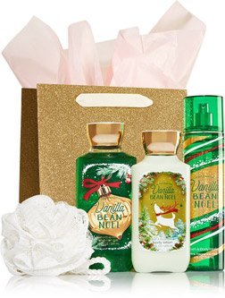 Bath & Body Works VANILLA BEAN NOEL The Daily Trio Gift Set Full Size - Body Lotion - Shower Gel and Fragrance Mist Beauty and Personal Care Bath & Body Works