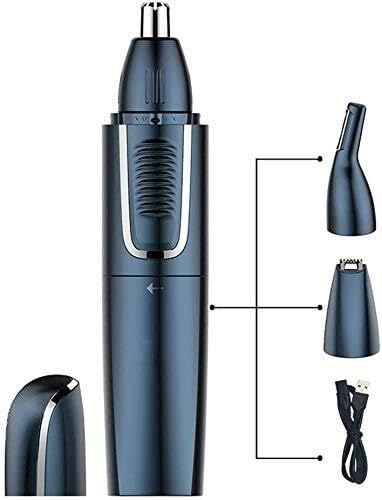 HCUCTOS Professional Painless USB Rechargeable Nose Hair Trimmer for Men and Women, for Easy Cleansing Dual Edge Blades Electric Nose Trimmer Clippers Beauty and Personal Care HCUCTOS