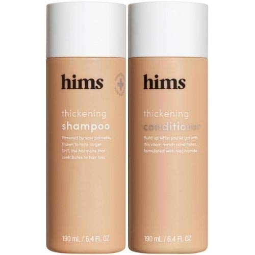 Hims Thickening Shampoo and Conditioner Set. 6.4 Fl Oz. Supports Hair Growth & DHT Targeting. Adds Volume + Moisture. Formulated Saw Palmetto + Beauty & Personal Care Hair Play