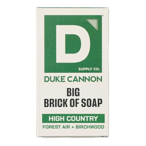 Duke Cannon Supply Co. Extra Large Big Brick Bar Soap - Men's Triple-Milled Bar Soap with Masculine Scents - Forest Air + Birchwood - All Skin Types Beauty & Personal Care Duke Cannon Supply Co.