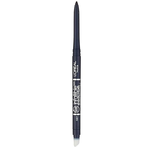 L'Oreal Paris Makeup Infallible Never Fail Original Mechanical Pencil Eyeliner with Built in Sharpener, Navy, 0.008 oz. Beauty & Personal Care L'Oreal Paris