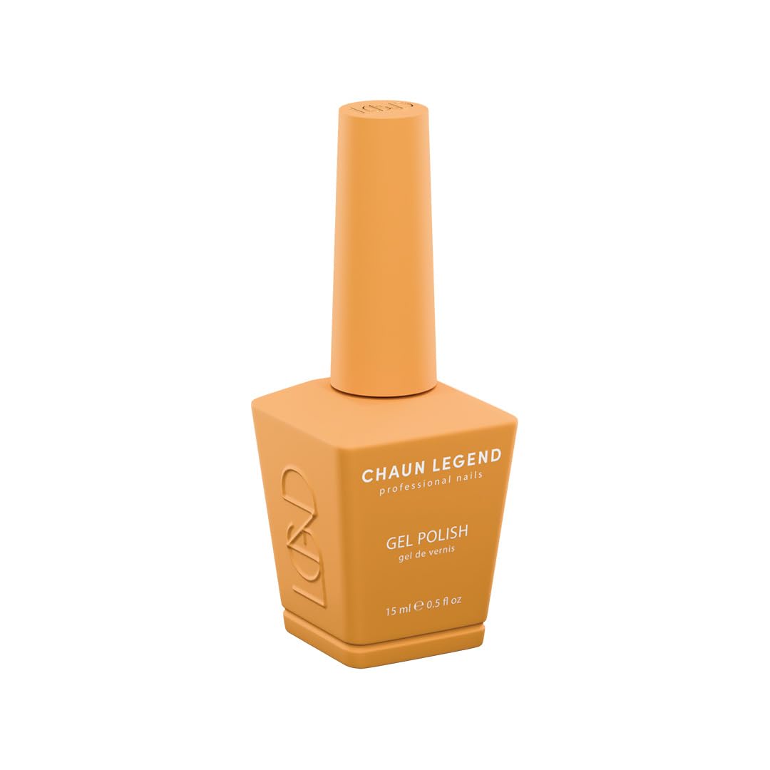 Chaun Legend Gel Nail Polish | Peach Float LG5166 (peach-orange nude) | Soak Off UV LED Cure Gel Polish High Gloss 15ml