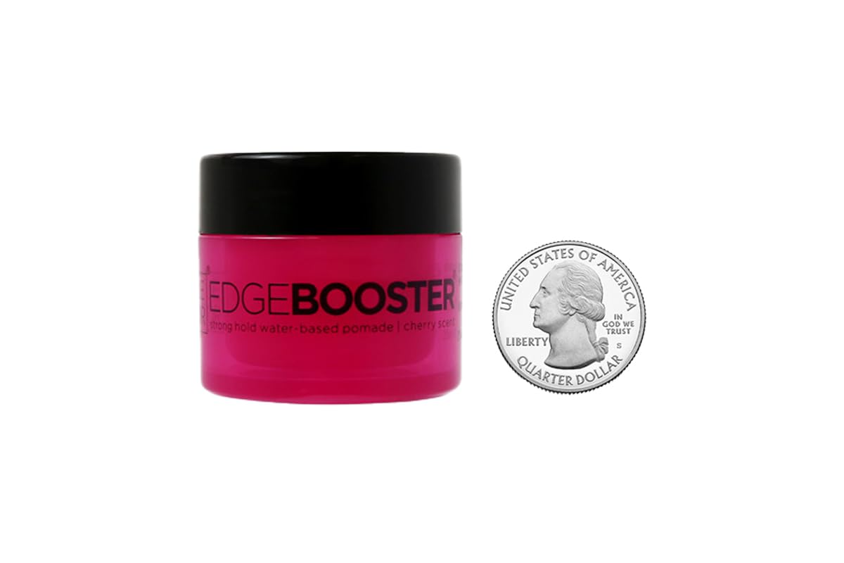 Style Factor EDGEBOOSTER Strong Hold Water-Based Pomade 0.85 Oz Mini Travel Size (0.85 Fl Oz (Pack of 1), Cherry) Beauty & Personal Care Style Factor