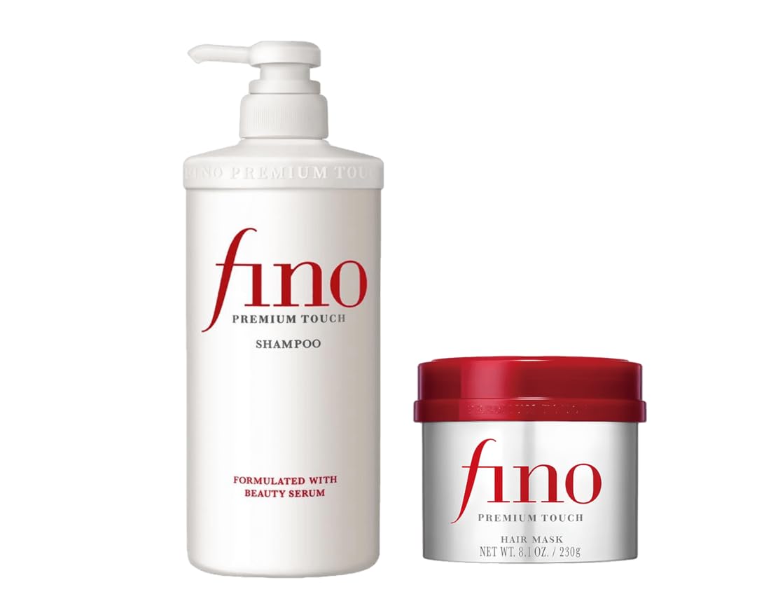 TJ SIGNATURE Fino Premium Touch Shampoo & Hair Mask Set, Royal Jelly Deep Repair & Intensive Hydrating Treatment for Frizzy, Dry, Damaged Hair Beauty & Personal Care TJ SIGNATURE